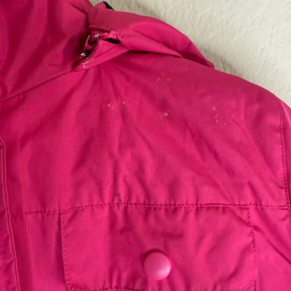 Weatherproof 3 In 1 Jacket Girls L (10-12) Pink Lined Pockets Hooded Full Zip - Picture 9 of 14